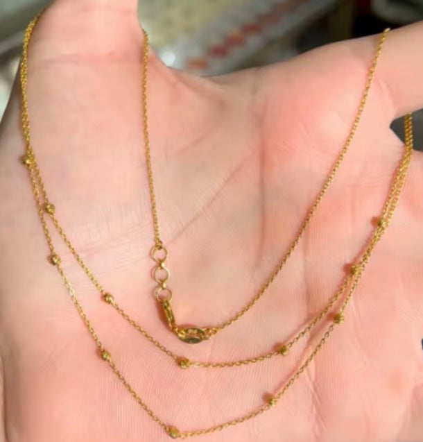 22ct Double layer necklace